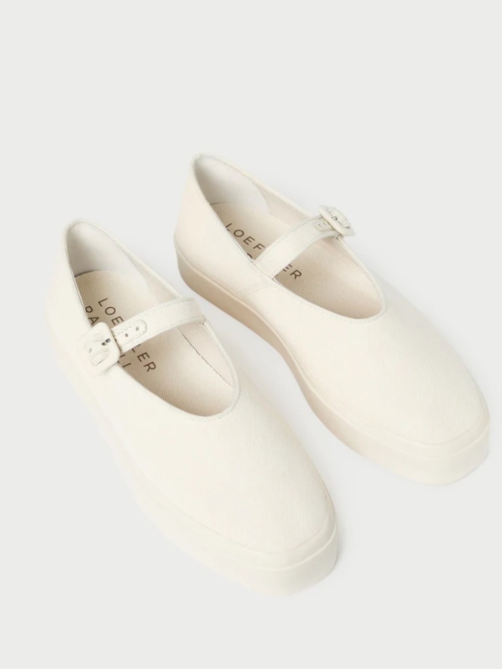 *NO OFFER* Loeffler Randall Natural Mary Jane Sneaker - Picture 4 of 4